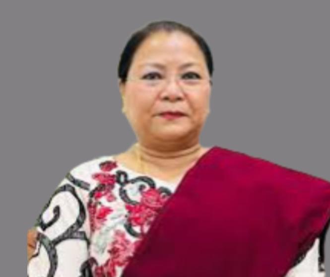 Portrait of Nemcha Kipgen, Deputy Chief Minister of Manipur.