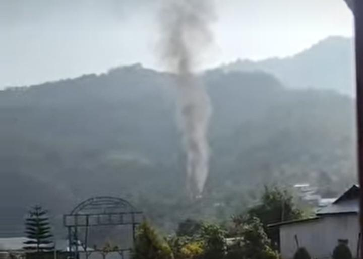 House burned in Mulam village during violence incident Manipur