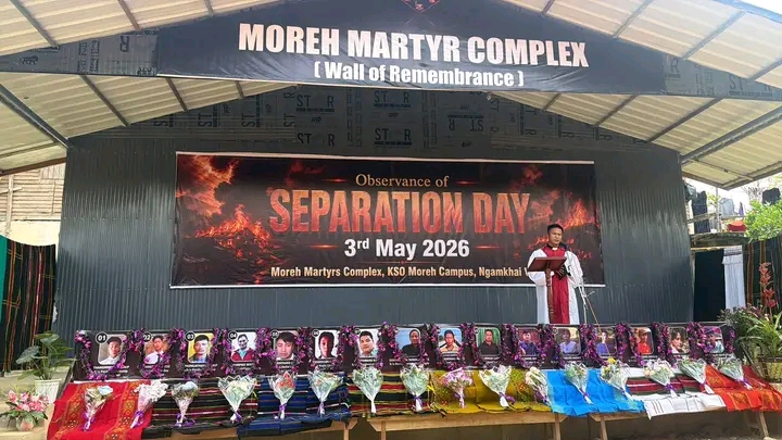 moreh martyrs complex separation day 2026 tribute ceremony kuki community