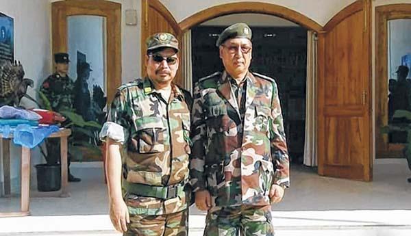nscn im leaders in uniform standing outside building
