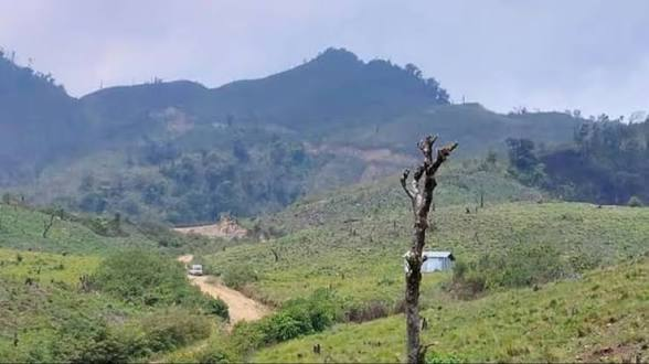 Thangting hills inside Kuki ancestral land in Manipur.