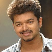 Portrait of actor and politician Vijay after becoming Tamil Nadu Chief Minister