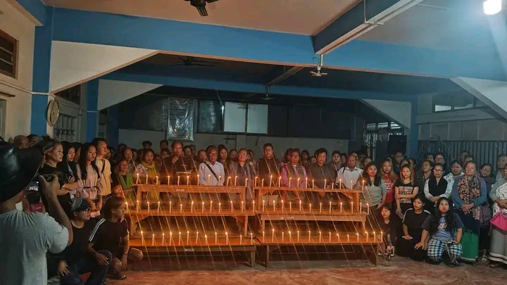 Kuki Community in Delhi and Churachandpur Holds Candlelight Vigil to Mourn Slain Church Leaders image