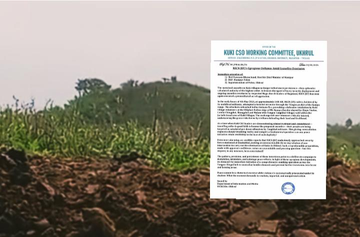 document issued by Kuki CSO Working Committee alleging NSCN EF attack in Ukhrul villages
